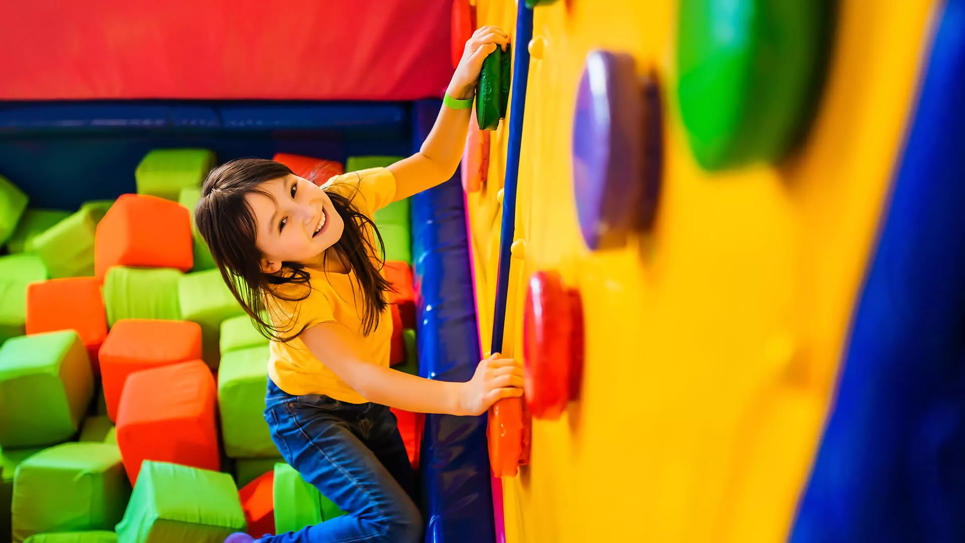 Ścianka wspinaczkowa dla dzieci, Indoor Kids Play Attractions - Kids Climb Wall